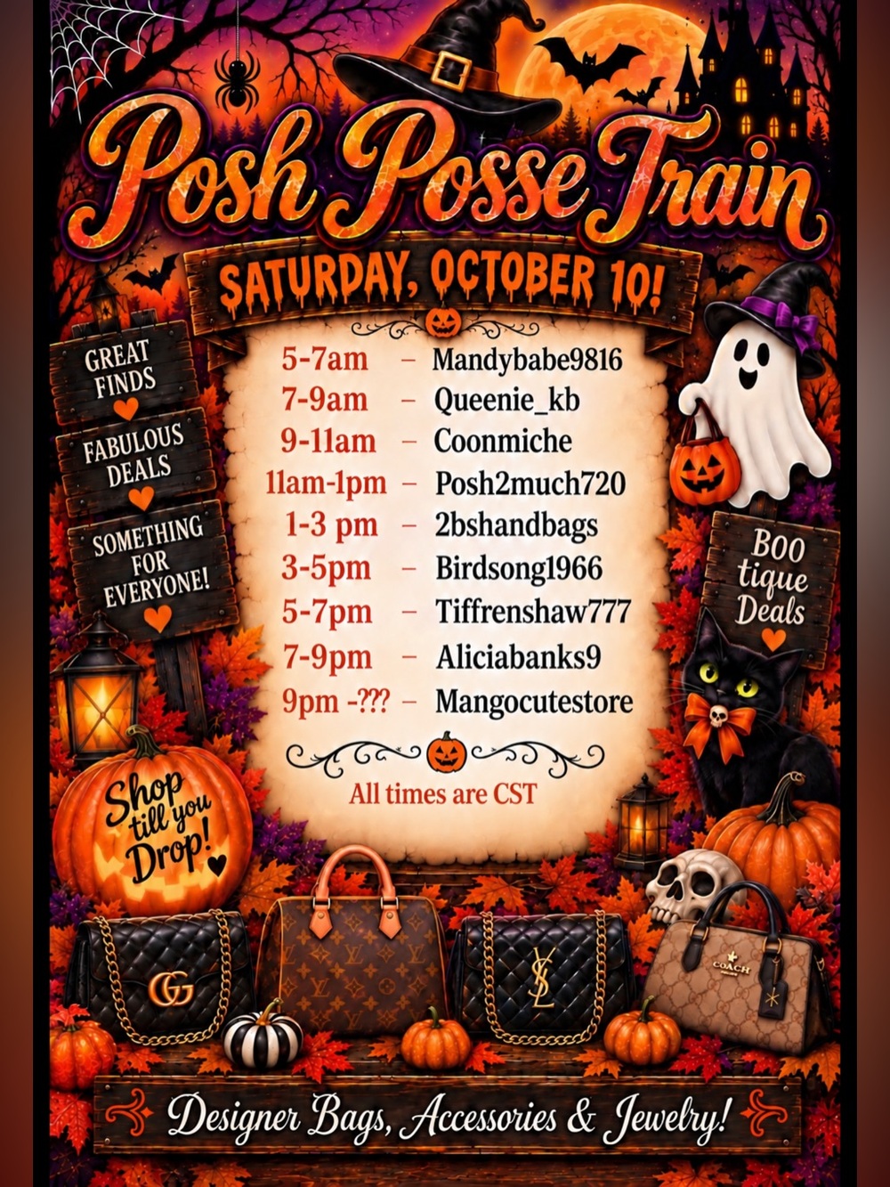 Posh Posse Raid Train! Follow everyone and bookmark!!
